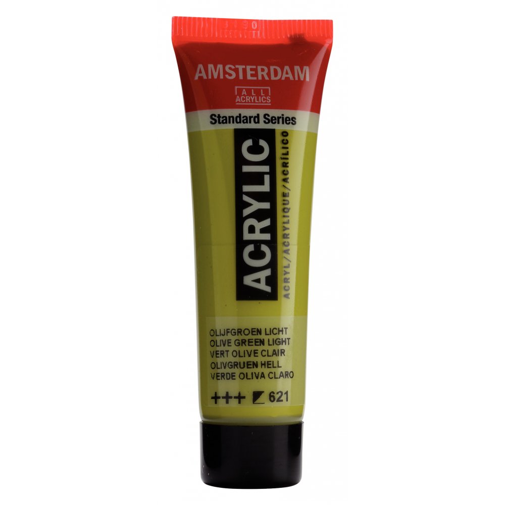 Akrylmaling Amsterdam 20 ml - Olive Green Lt - Akrylfarver, Kunstnerfarver