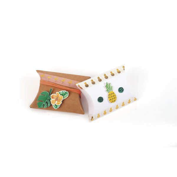 Presentaskar berlingot kraft 7,7 x 12,3 cm - 6 st