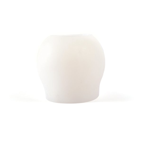Ljusform i silikon - R�fflad kula � 8,6 cm