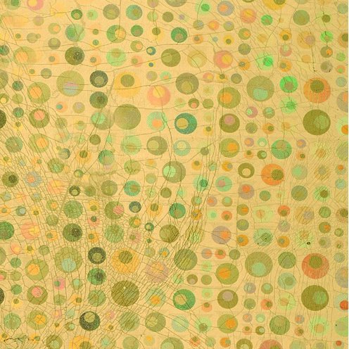 Vaxplatta 200 x 100 x 0,5 mm - guld holografisk prickar 1 st.