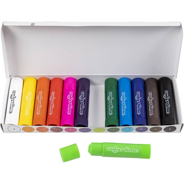 Soft Color Stick - mixade färger - 12 st Soft Color Stick - mixade färger - 12 st