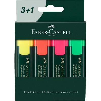 Over -String blyant Textliner 48 Fluorocating - 4 farger