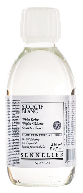 Oliemedium Sennelier 250 ml - White Drier - Medium til oliemaling, Malermedium, Fernis og kunstner medier til kunstmaling
