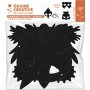 Set med 3 klottermasker - fåglar Set med 3 klottermasker - fåglar