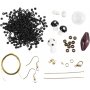 Mini DIY Kit Smycken, svart harmoni, Kraftigt halsband