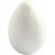 Frigolit egg - Hvit - H10 cm - 5 stk