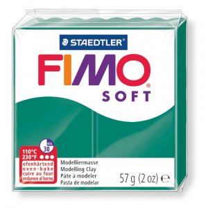 Modellera Fimo Soft 57g - M�rkgr�n