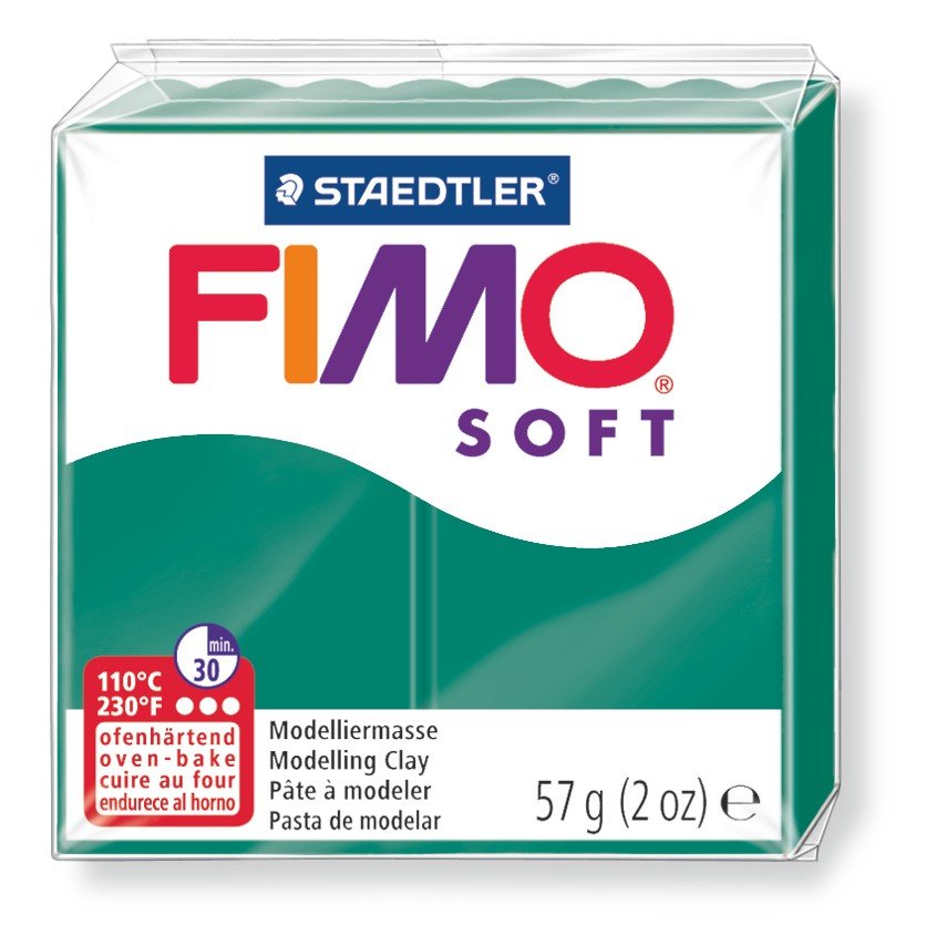 Modellervoks Fimo Soft 57g - Mørkegrøn - Fimolera, Modellere, Hobbyartikler til børn, Hobbymateriale, Håndværk