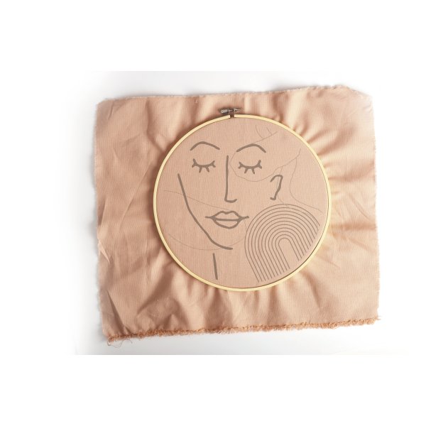 Broderikit med linjekonstmotiv Broderikit med linjekonstmotiv