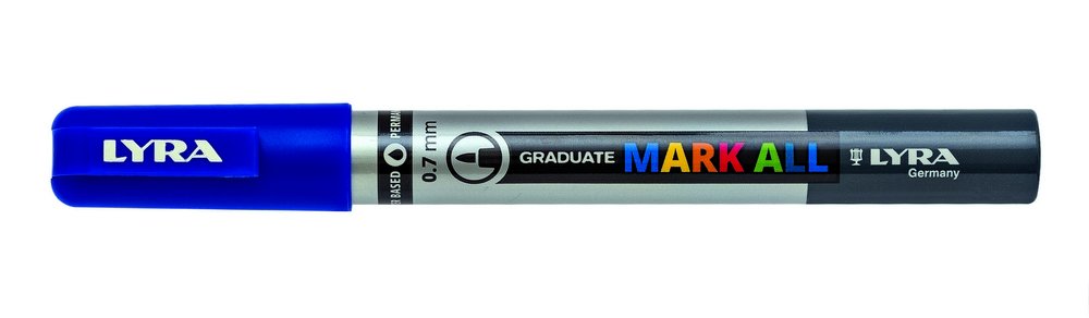 Mark All 0,7 mm Dark blue - Lyra Mark All, Markers, Penne, Penne, kridt & tusch