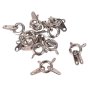 Halsbandslås springmodell 7 mm försilvrade - 10 st Halsbandslås springmodell 7 mm försilvrade - 10 st