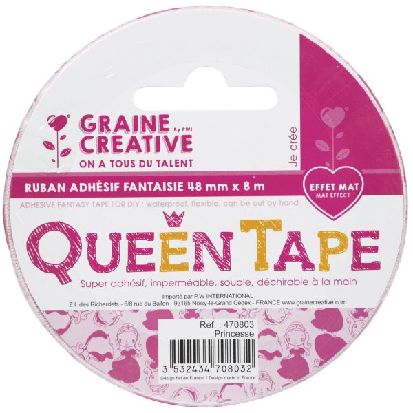 Queen Tape princess tejp 48 mm x 8 m Queen Tape princess tejp 48 mm x 8 m