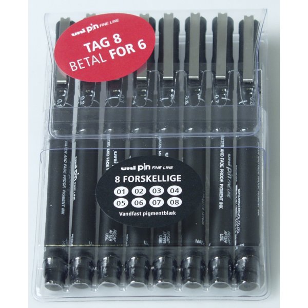 Uni Pin - 8 penner