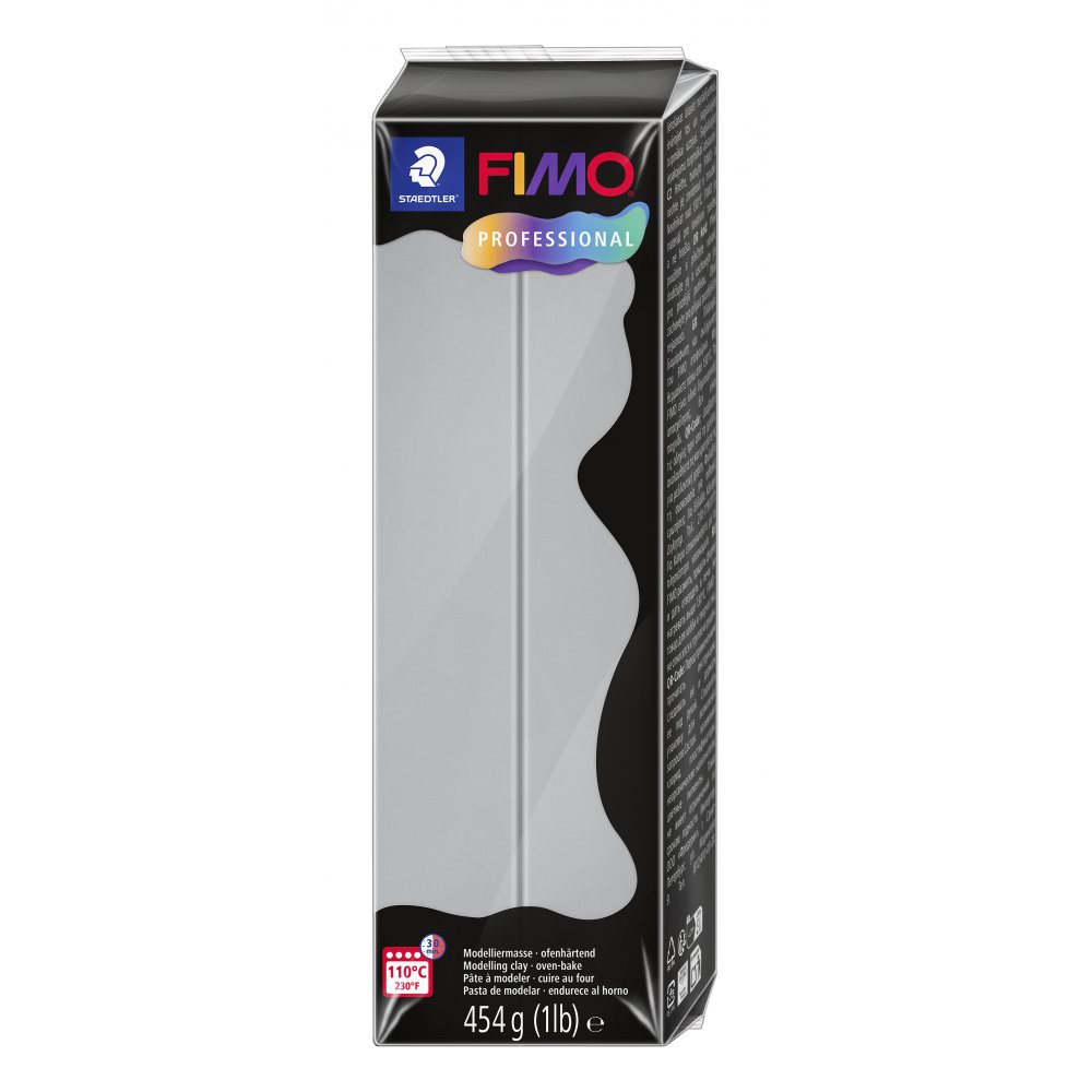 Modellervoks Fimo Professional 454 g - Grå - Fimolera, Modellere, Hobbyartikler til børn, Hobbymateriale, Håndværk