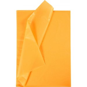 Silkepapir - gult - 50 x 70 cm - 14 g -10 ark