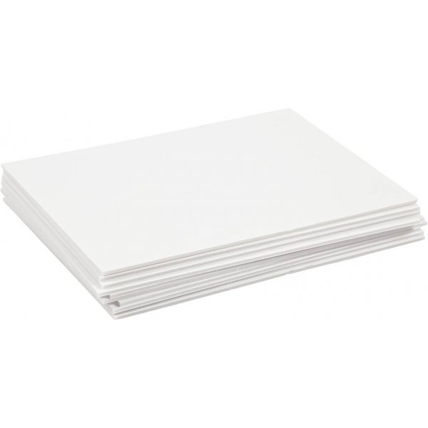 Skumkartong - vit - A4 - 10 ark Skumkartong - vit - A4 - 10 ark