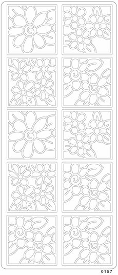 Peel offs - Blommor/rutor Peel offs - Blommor/rutor