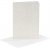 Kort och kuvert - vit - glitter - 11,5 x 16,5 cm - 4 set