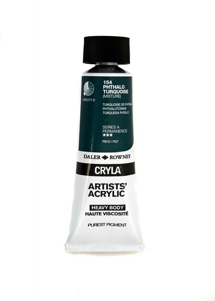 Akrylfärg Cryla 75ml - Phthalo Turquoise - Akrylfärger, Konstnärsfärger