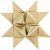 Stjernestrimler - guld - glitter, lak - 6,5+11,5 cm - 40 strimler