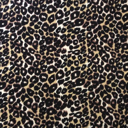 Djurmnstrad trik - Leopard svart/vit/gul - 160 cm