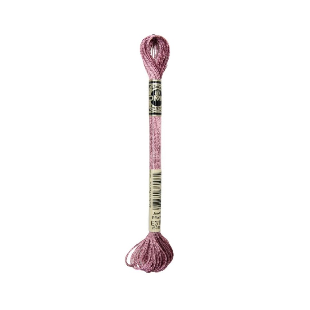 DMC Mouliné art. 317W Light Effects, E316 Metallic Heather - Moulinegarn, Garn, Sticka & virka