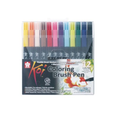 Koi Color Brush Pen - 12-pak