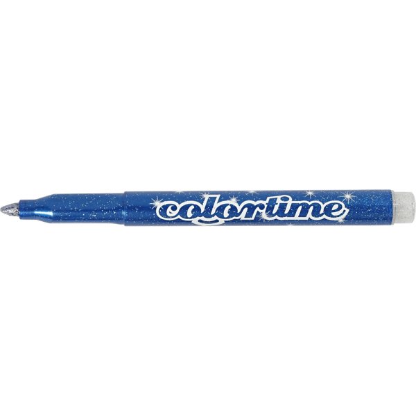 Colortime Glittertusch - mixade färger - 2 mm - 12 st Colortime Glittertusch - mixade färger - 2 mm - 12 st