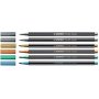 Fiberpenna Pen 68 Metalletui - 6 pack