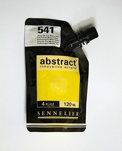 Akrylfärg Sennelier Abstract 120ml - Cad. Yellow Medium Hue (541) - Akrylfärger, Konstnärsfärger