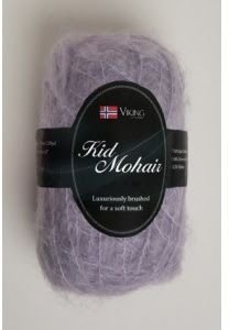 Viking Yarn Kid Mohair 50 g lys lilla (967)