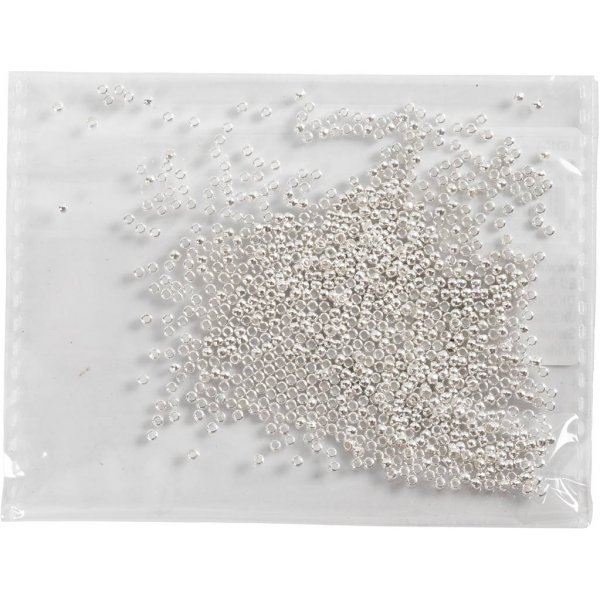 Wireklämmor - 2 mm - Försilvrad - 1000 st Wireklämmor - 2 mm - Försilvrad - 1000 st