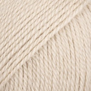 DROPS Flora Uni Colour garn 50g - Sand (31)