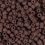 Rocaillepärlor 4 mm matt frozen Mocca 25 g Rocaillepärlor 4 mm matt frozen Mocca 25 g