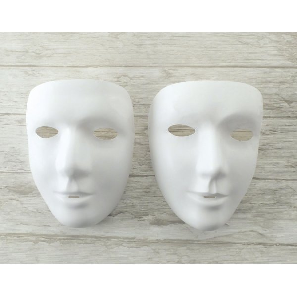 Mask med dekorvänligt material, 10 st av varje kön Mask med dekorvänligt material, 10 st av varje kön
