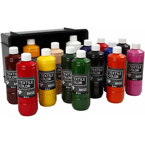 Textile Color textilfärg - mixade färger - 15 x 500 ml Textile Color textilfärg - mixade färger - 15 x 500 ml