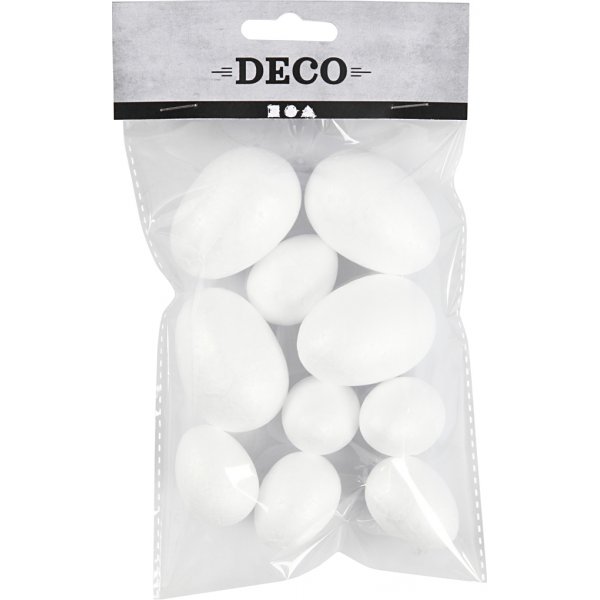 Frigolitägg - vita - 10 st Frigolitägg - vita - 10 st