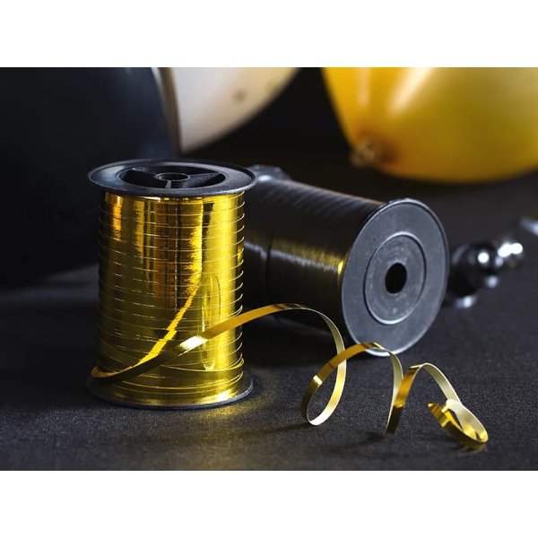 Presentsnöre - Metallic - Guld - 5mm x 225 m Presentsnöre - Metallic - Guld - 5mm x 225 m
