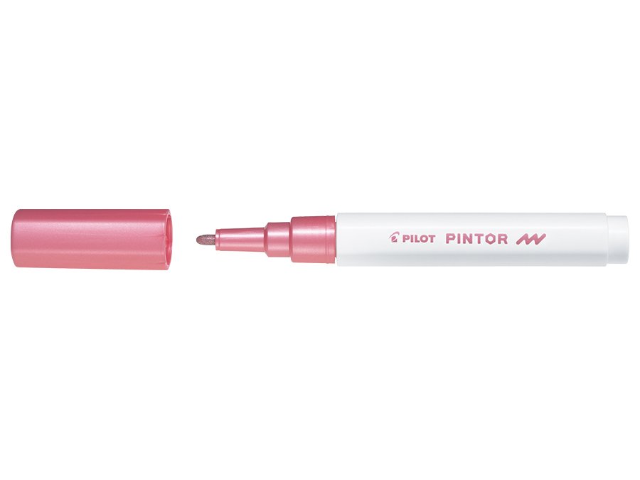 Fiber Pen Pilot Pintor - (Fin) - Metallisk lyserød - Fiberpenne, Penne, Penne, kridt & tusch