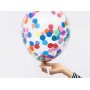 Konfettiballonger med cirklar 30 cm mix - 6-pack Konfettiballonger med cirklar 30 cm mix - 6-pack
