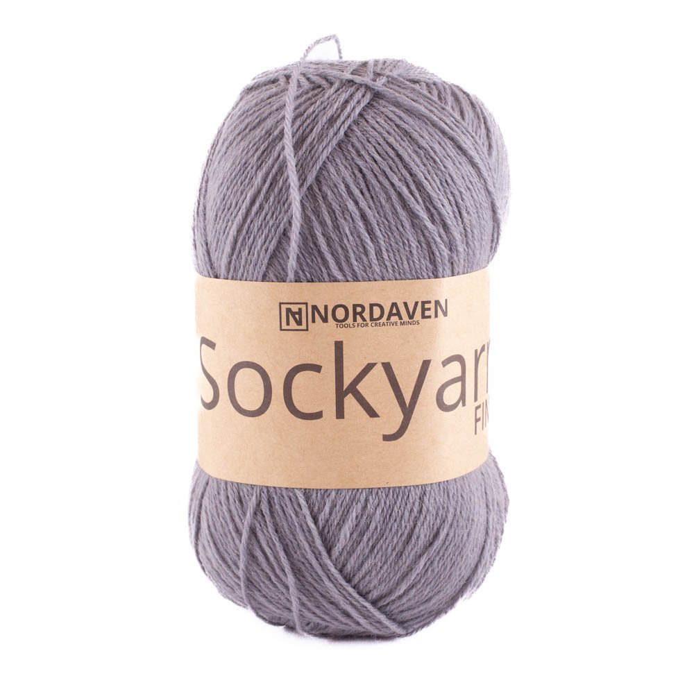 Nordaven Sockgarn Fine  Sharkskin - Nordaven Sockgarn Fine, Blandgarn, Garn, Sticka & virka