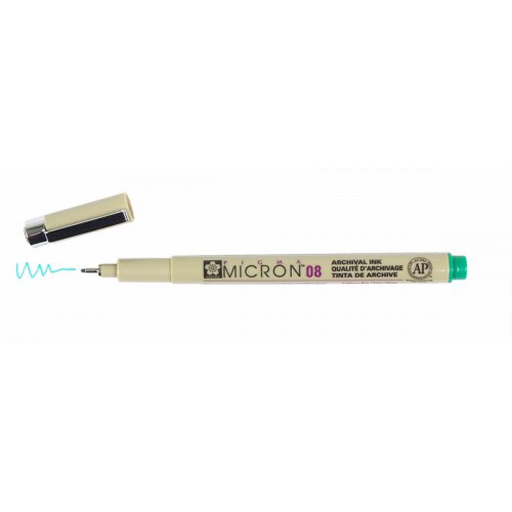 Pigma Micron Green - 0,5 mm - Fineliners, Penne, Penne, kridt & tusch