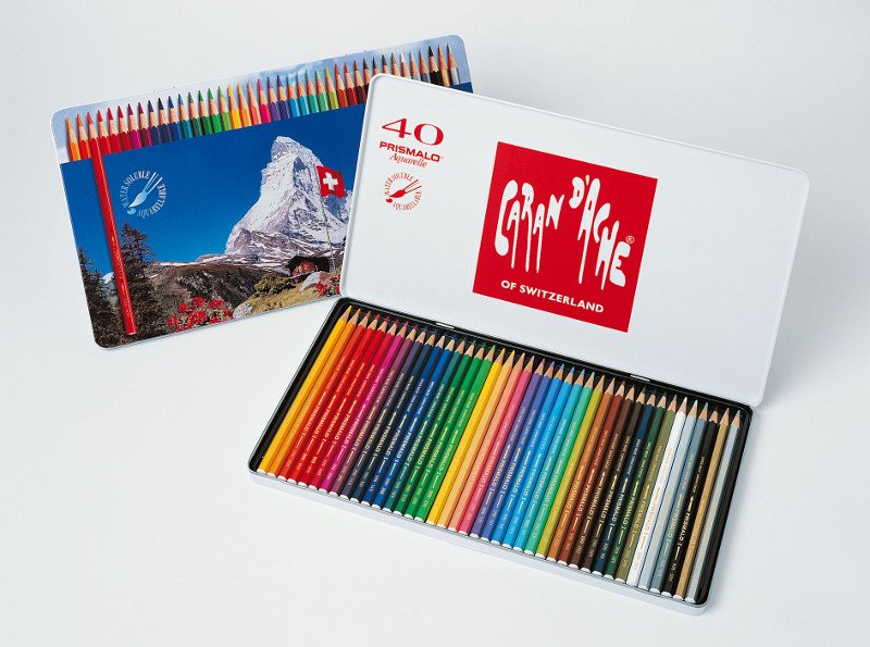 Akvarelpenne Caran d ́Ache Prismalo - 40-pak - Akvarelmedium, Malermedium, Fernis og kunstner medier til kunstmaling