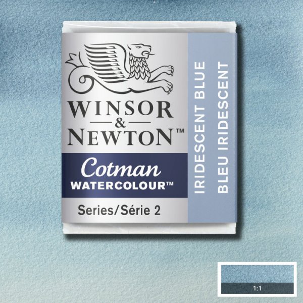 Akvarellfrg - Cotman - 1/2-kopp - Iridescent Blue