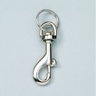 Karbinhake 65 mm - frnicklad 2 st. med nyckelring