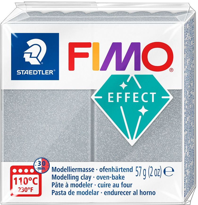 Model Fimo Effect 57g - Metal Sølv - Fimolera, Modellere, Hobbyartikler til børn, Hobbymateriale, Håndværk