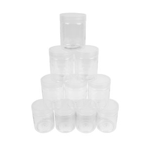 Förvaringsburkar med skruvlock 250 ml 10 st Förvaringsburkar med skruvlock 250 ml 10 st