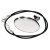 H�ngsmycke f�r mosaik 48 x 37 mm - f�rsilvrade ov. transvers., svart band