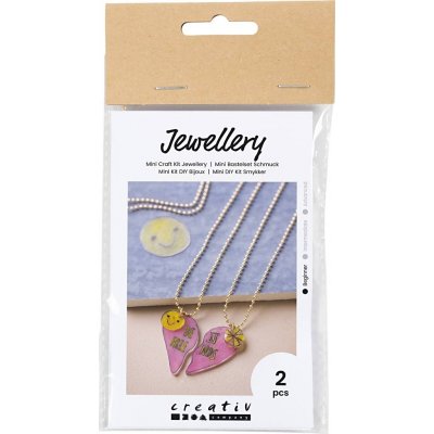 Mini DIY Kit Jewelry - Venskabshalskde i krympeplast