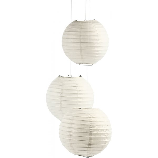 Papperslampa - vit - Rund - Ø35 cm Papperslampa - vit - Rund - Ø35 cm